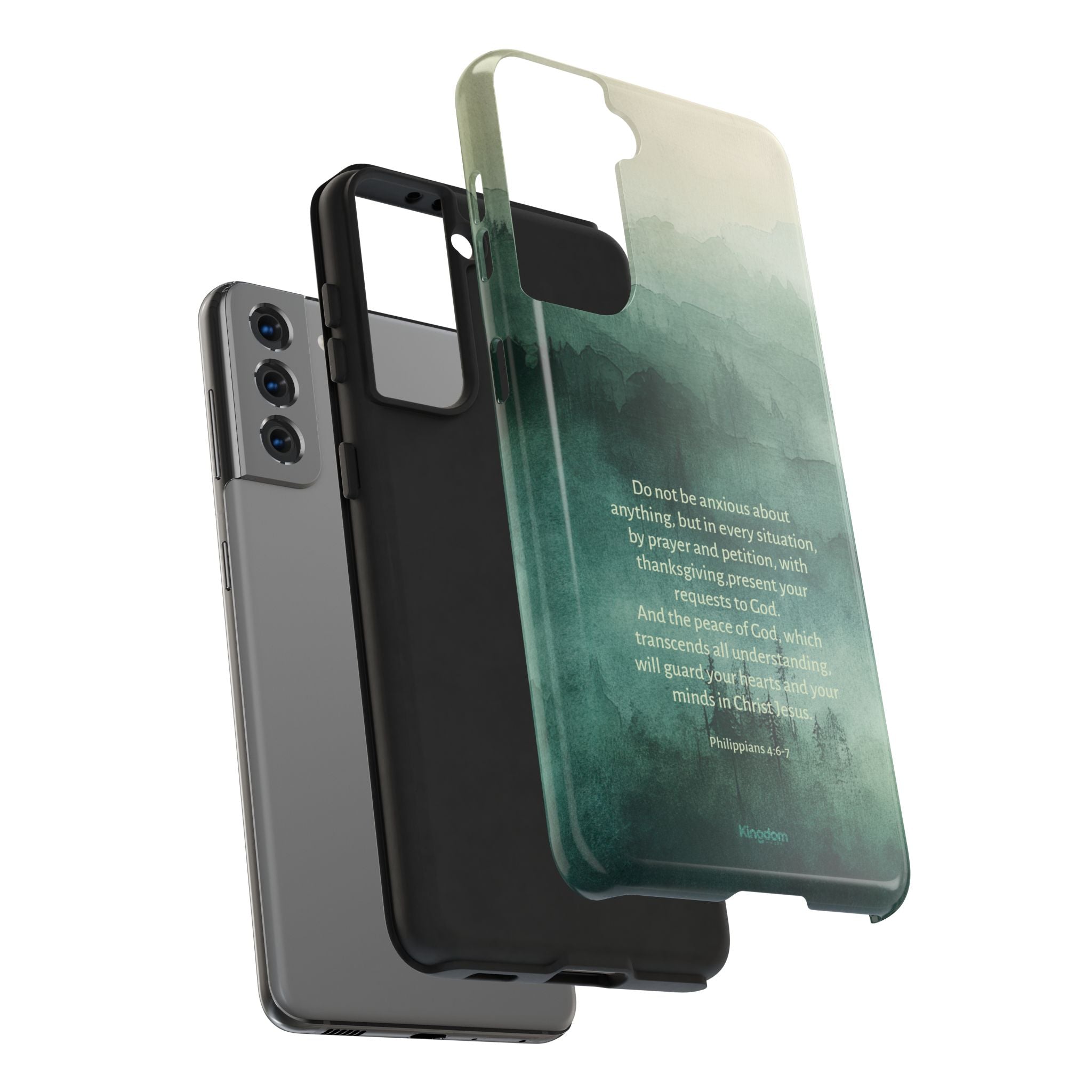 Be anxious for nothing - Philippians 4:6-7 Phone Case