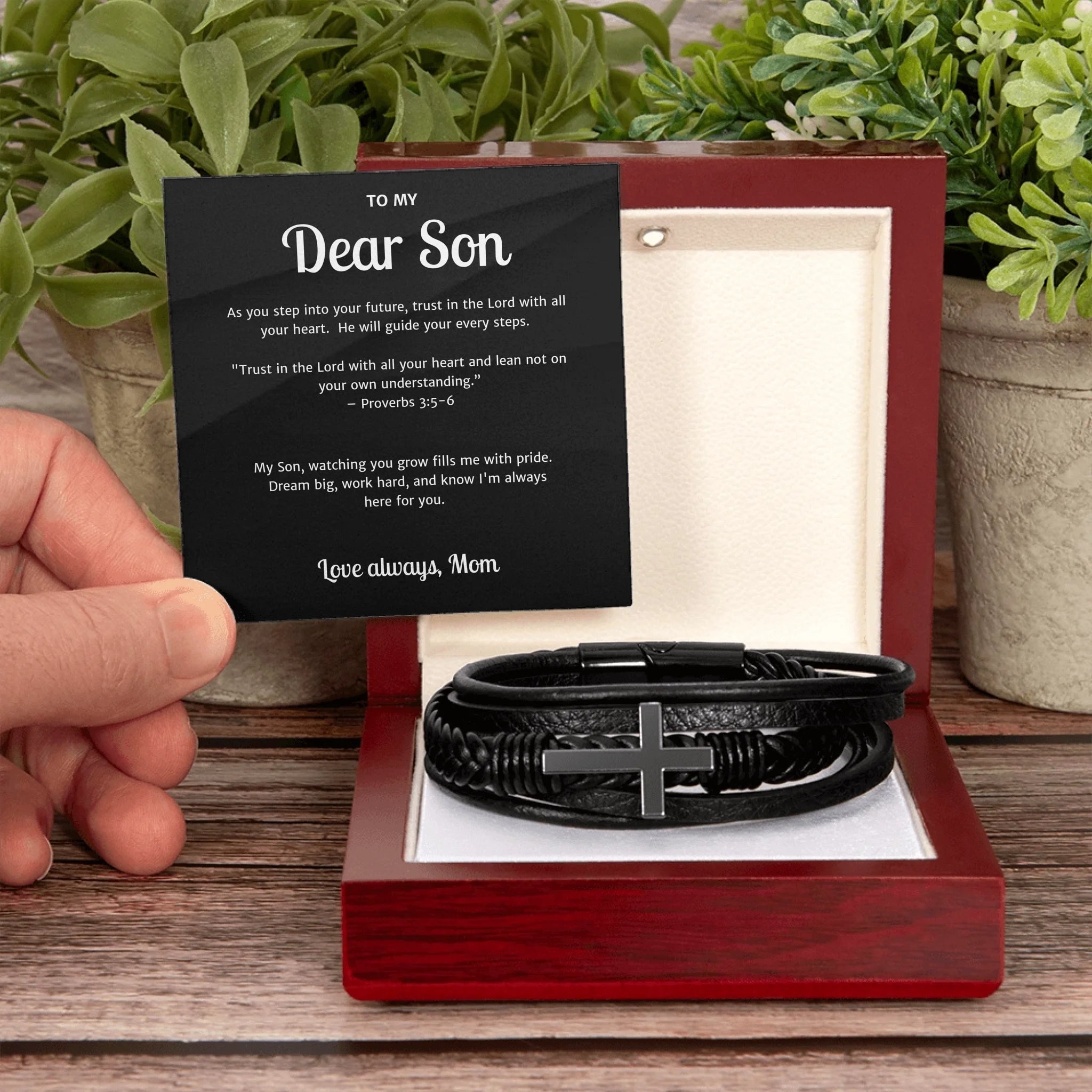 Men's Cross Bracelet Lux 4